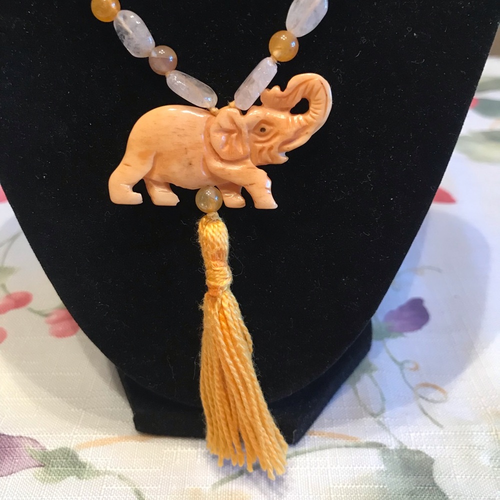 MALA BEAD NECKLACE~ RED ORANGE AGATE,CARNELIAN,BERYL AND QUARTZ - Picture 7 of 11